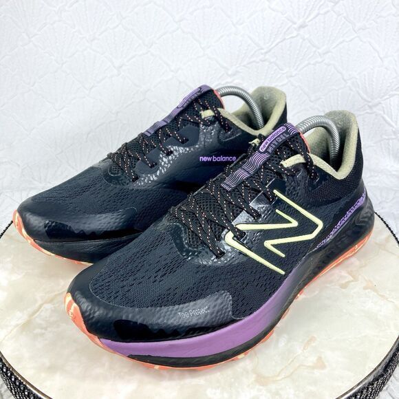 New Balance Sneakers Men 9.5 Black Purple DynaSoft Nitrel V5 Trail Running Shoes - Picture 5 of 12